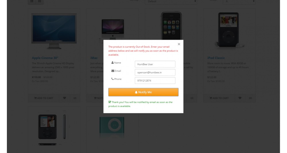 Prodotto Di nuovo disponibile Estensioni Galaxynet OpenCart.